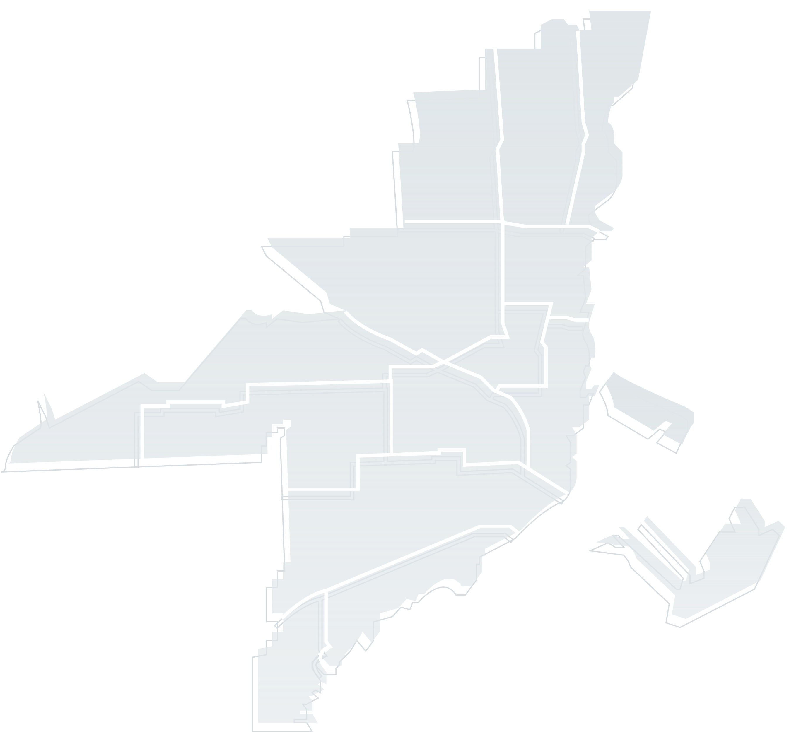 Map of the Miami service area